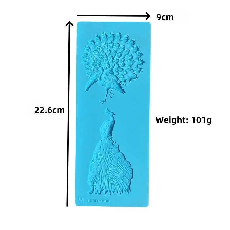 16 Designs Silicone Peeling Mat 3D Sugar Craft Mold Candle Decration Border Mould Lace Pad