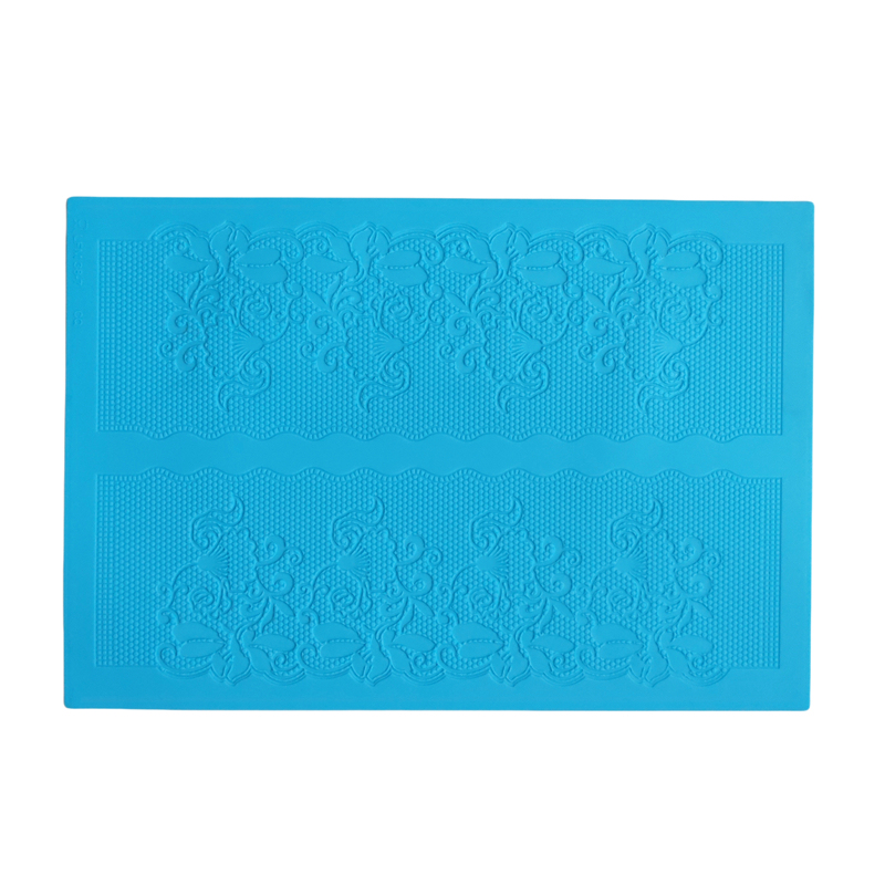 16 Designs Silicone Peeling Mat 3D Sugar Craft Mold Candle Decration Border Mould Lace Pad