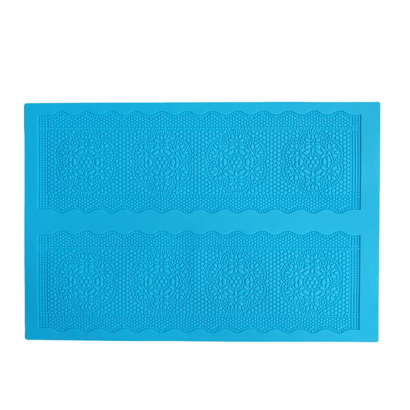 16 Designs Silicone Peeling Mat 3D Sugar Craft Mold Candle Decration Border Mould Lace Pad