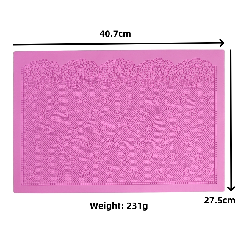 16 Designs Silicone Peeling Mat 3D Sugar Craft Mold Candle Decration Border Mould Lace Pad JS017-JS032