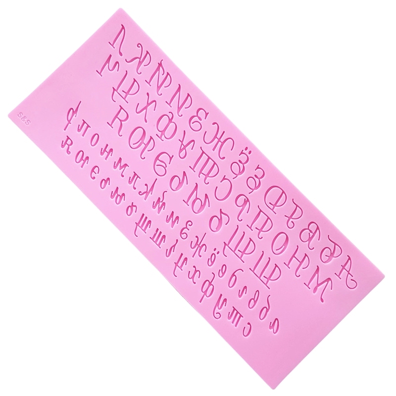 The Russian Alphabet Silicone Mold Fondant Mould Cake Decoration Tools