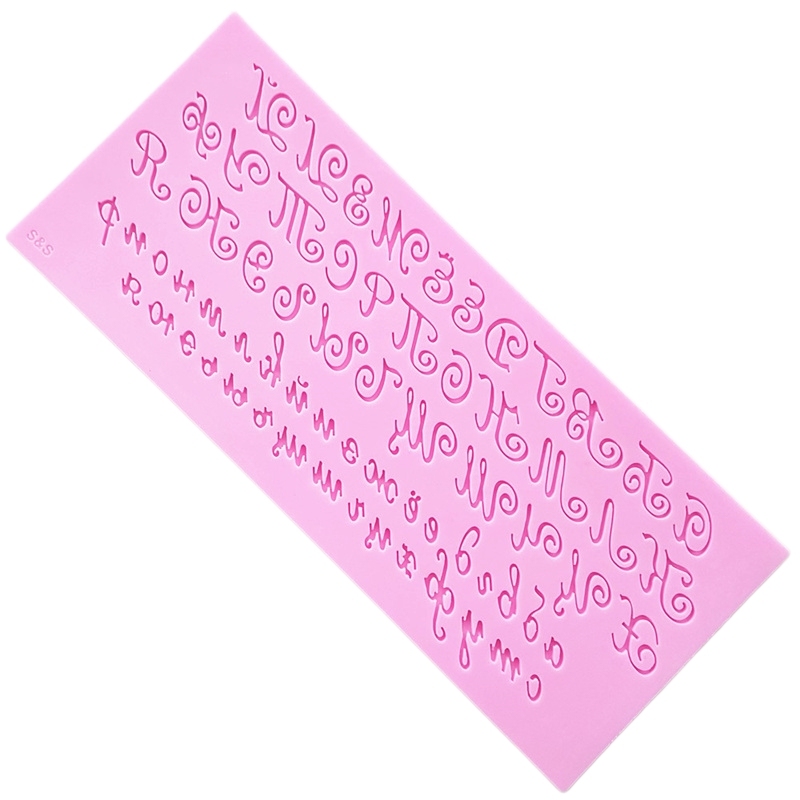 The Russian Alphabet Silicone Mold Fondant Mould Cake Decoration Tools