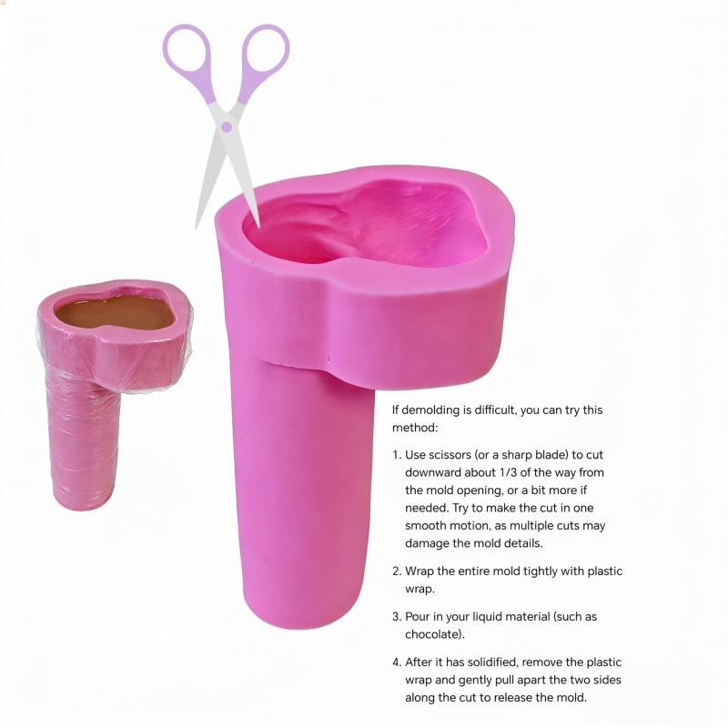 Dildo Shaped Silicone Mold Candle Mold Chocolate Mold Penis Dick Cake Decoration Tools