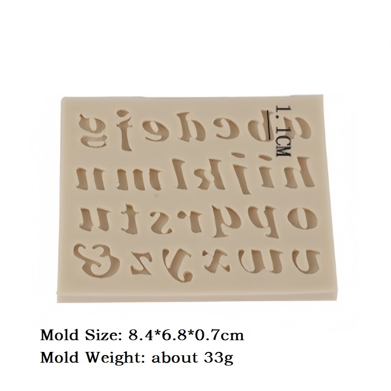 Alphabet Silicone Mold Fondant Mould Cake Decoration Tools