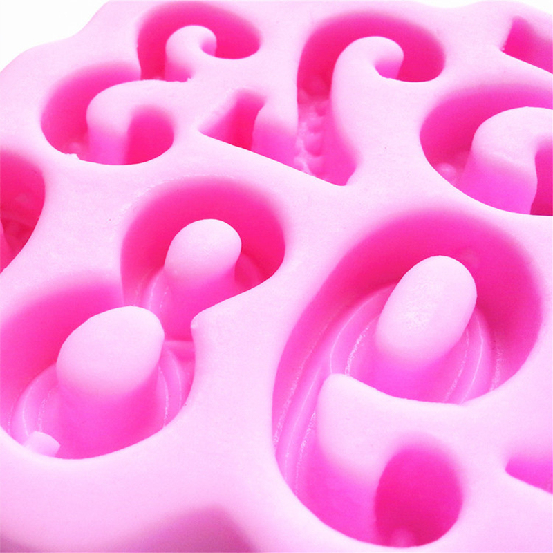 The Numbers 0-9 Alphabet Silicone Mold Fondant Mould Cake Decoration Tools Candle Mold