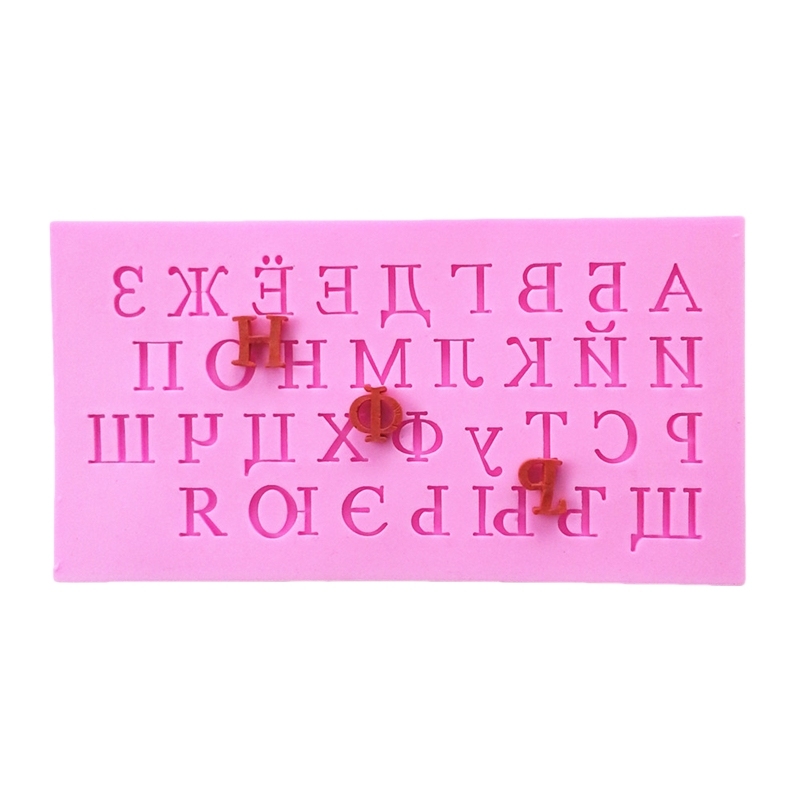 The Russian Alphabet Silicone Mold Fondant Mould Cake Decoration Tools