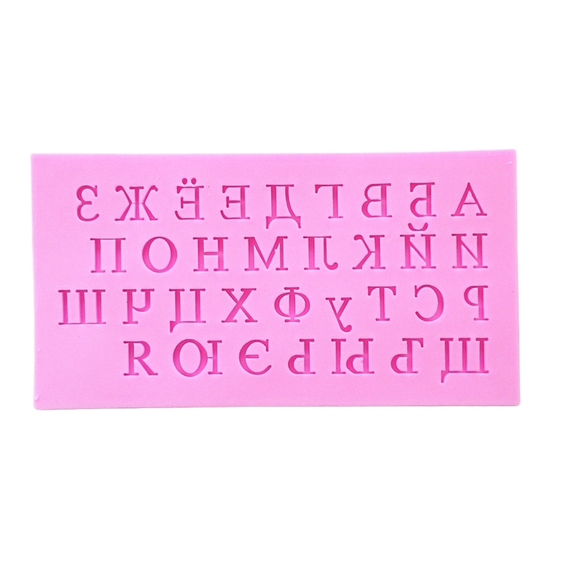 The Russian Alphabet Silicone Mold Fondant Mould Cake Decoration Tools