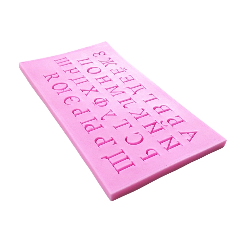 The Russian Alphabet Silicone Mold Fondant Mould Cake Decoration Tools