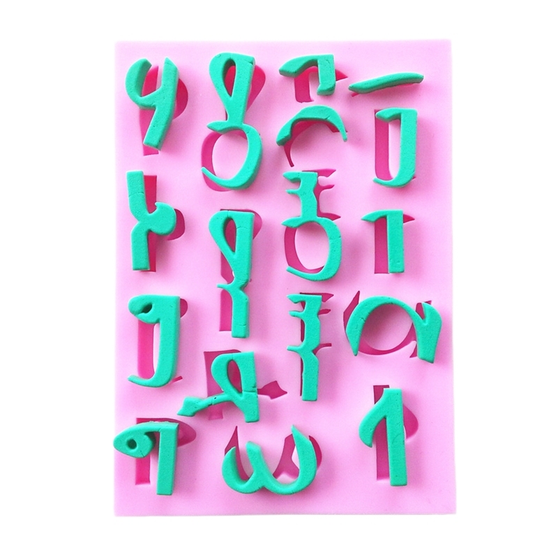 The Arabic Alphabet Silicone Mold Fondant Mould Cake Decoration Tools