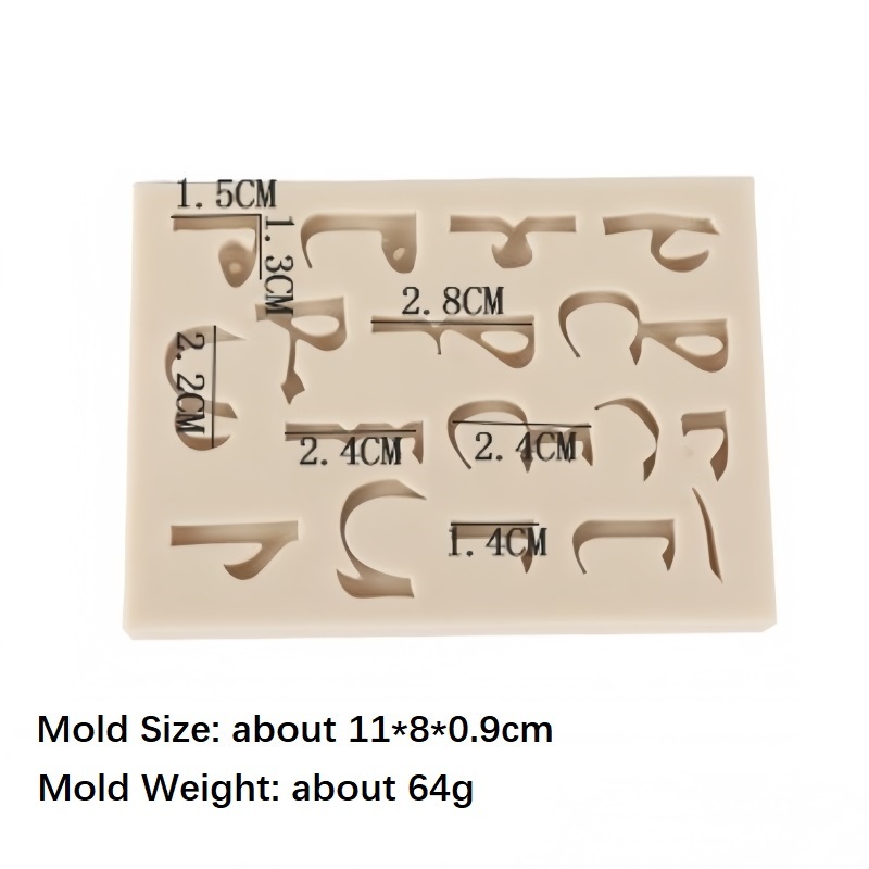 The Arabic Alphabet Silicone Mold Fondant Mould Cake Decoration Tools