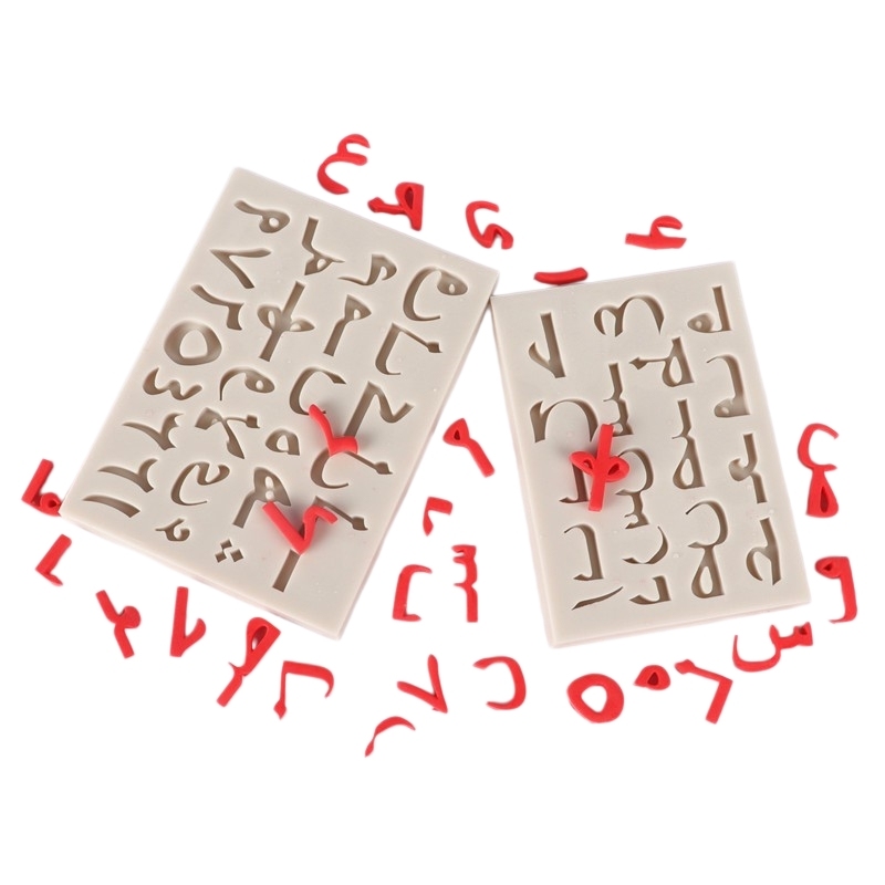 The Arabic Alphabet Silicone Mold Fondant Mould Cake Decoration Tools
