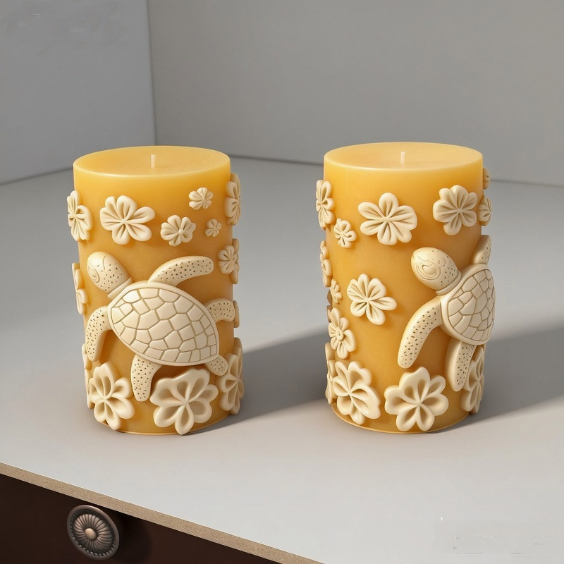 Cylinder-shaped Turtle Sea Gull Silicone Mold Aromatherapy Candle