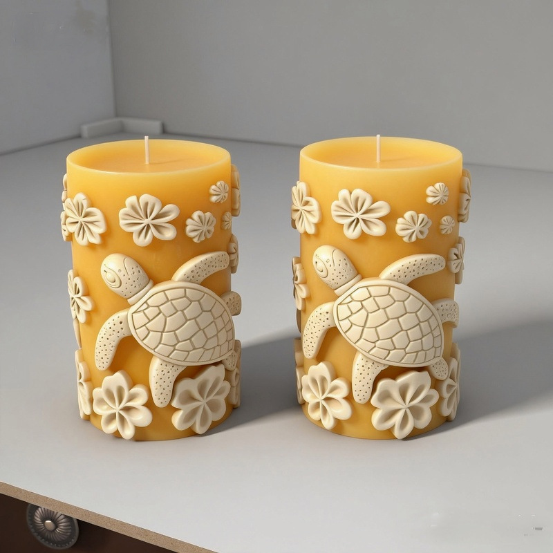 Cylinder-shaped Turtle Sea Gull Silicone Mold Aromatherapy Candle
