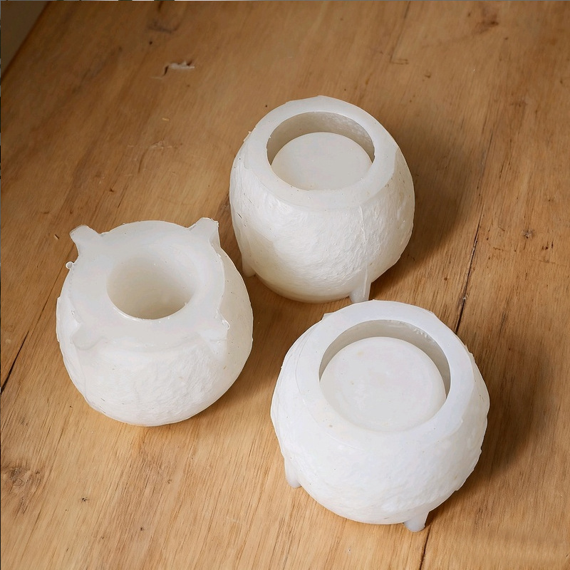 House Moon Sailboat Mountain Elements Flower Pot Silicone Mold DIY Gypsum Resin Epoxy Craftwork