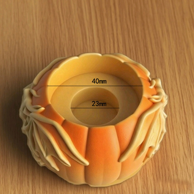 Pumpkin-shaped Dragon Embossment Flower Pot Silicone Mold DIY Gypsum Resin Epoxy Craftwork