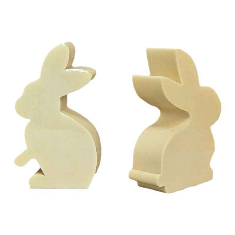 Rabbit-shaped Easter Bunny Silicone Mold Aromatherapy Candle Epoxy Resin Gypsum Display DIY