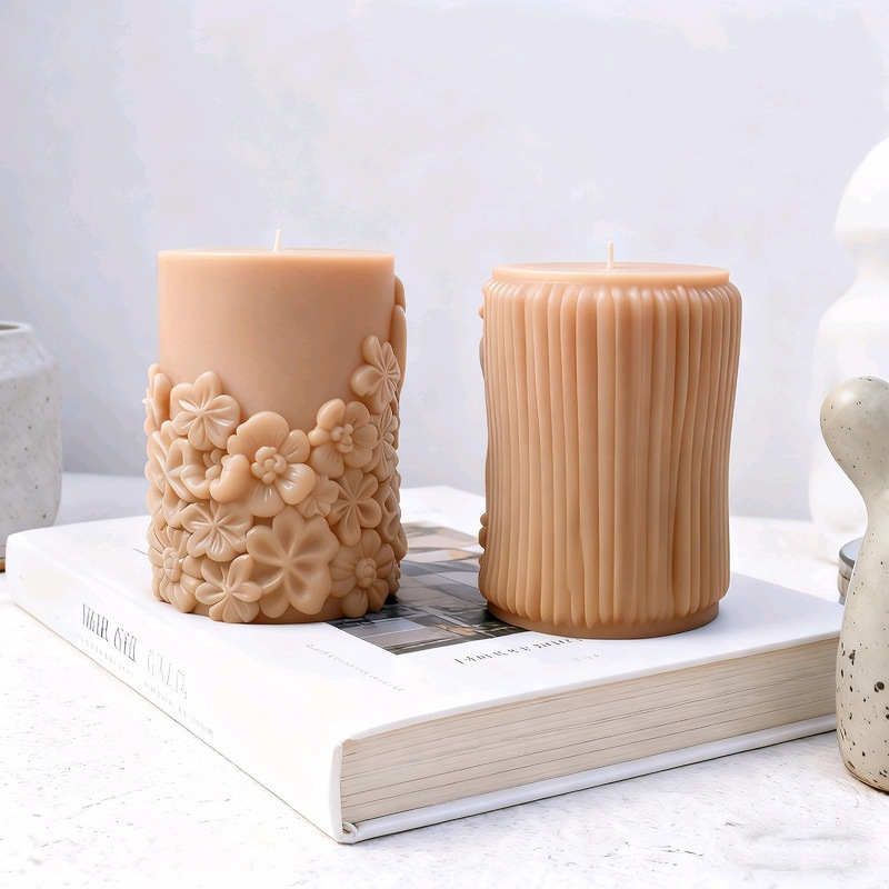 Cylinder-shaped Swan Silicone Mold Aromatherapy Candle