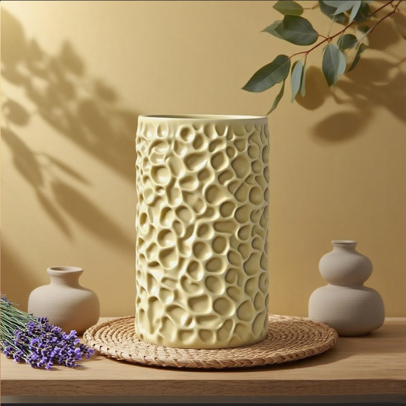 Cylinder-shaped Penguin Embossment Silicone Mold Aromatherapy Candle
