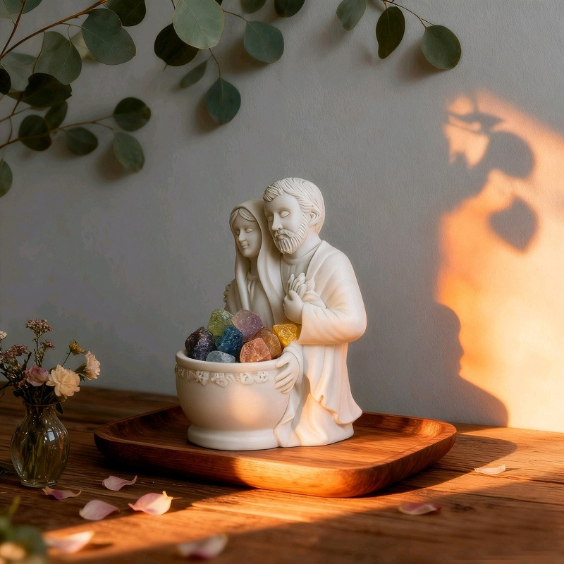 Man & Wife Embracing Pot Silicone Mold DIY Gypsum Resin Epoxy Craftwork