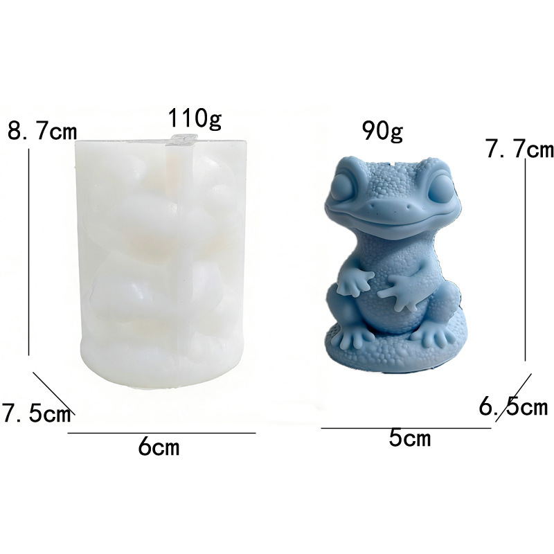 Frog-shaped Silicone Mold Aromatherapy Candle