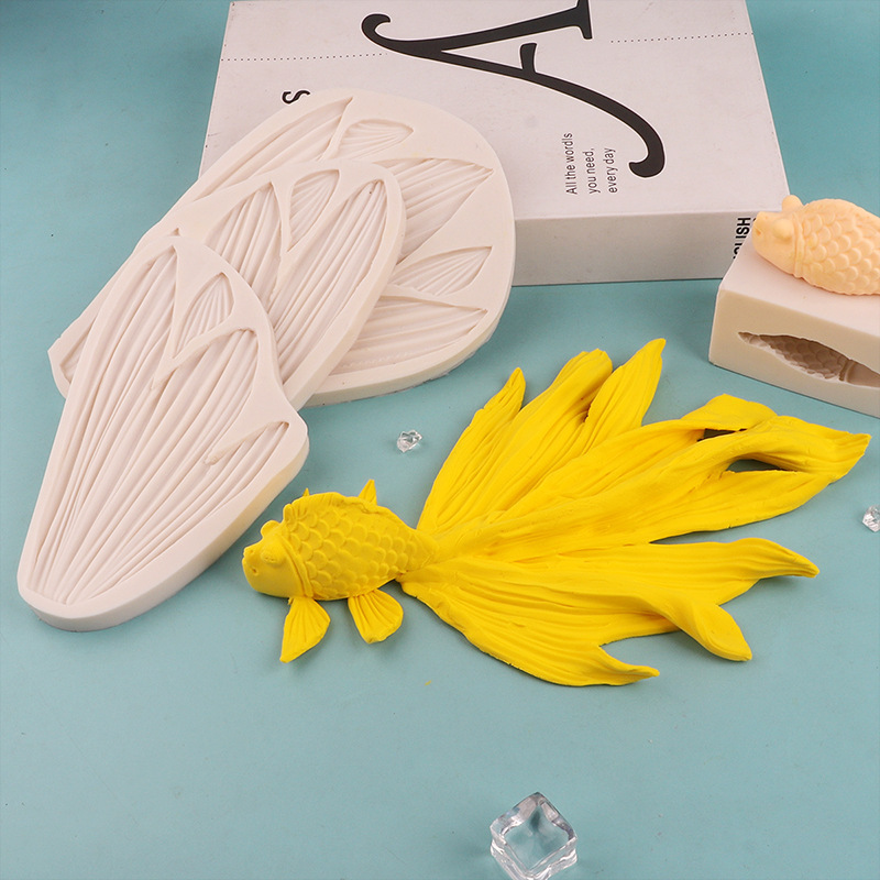 Hot Sale Golden Fish Chocolate Mold Mousse Mould Fondant Cake Decoration Tools