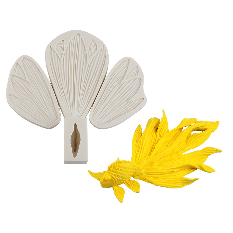 Hot Sale Golden Fish Chocolate Mold Mousse Mould Fondant Cake Decoration Tools