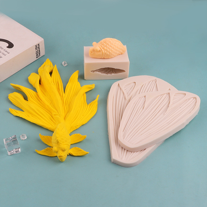 Hot Sale Golden Fish Chocolate Mold Mousse Mould Fondant Cake Decoration Tools