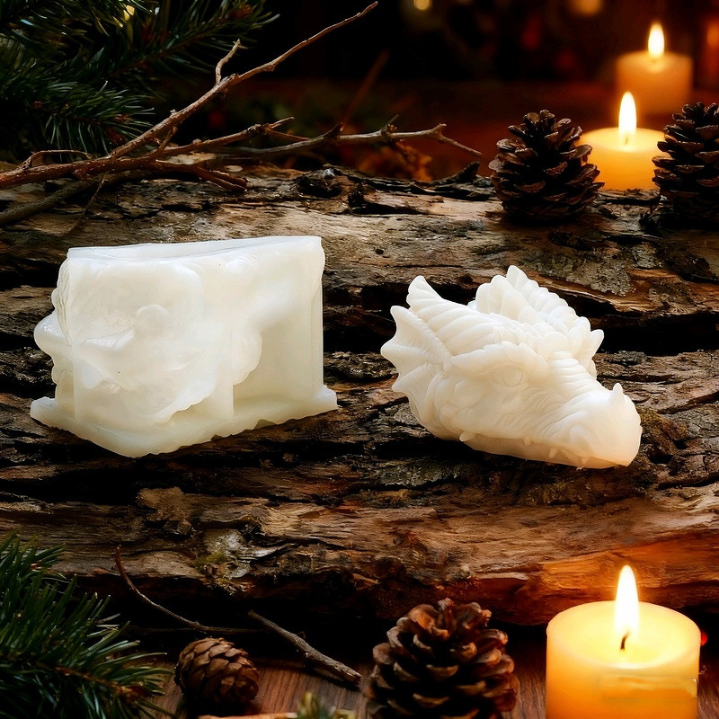 Dragon Head-shaped Silicone Mold Aromatherapy Candle