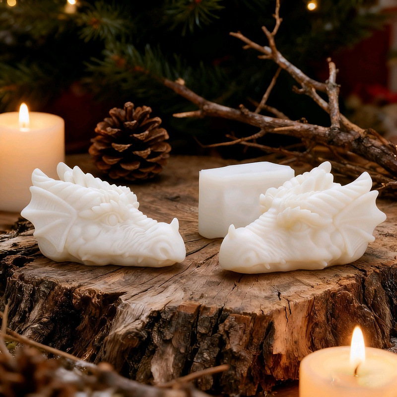 Dragon Head-shaped Silicone Mold Aromatherapy Candle