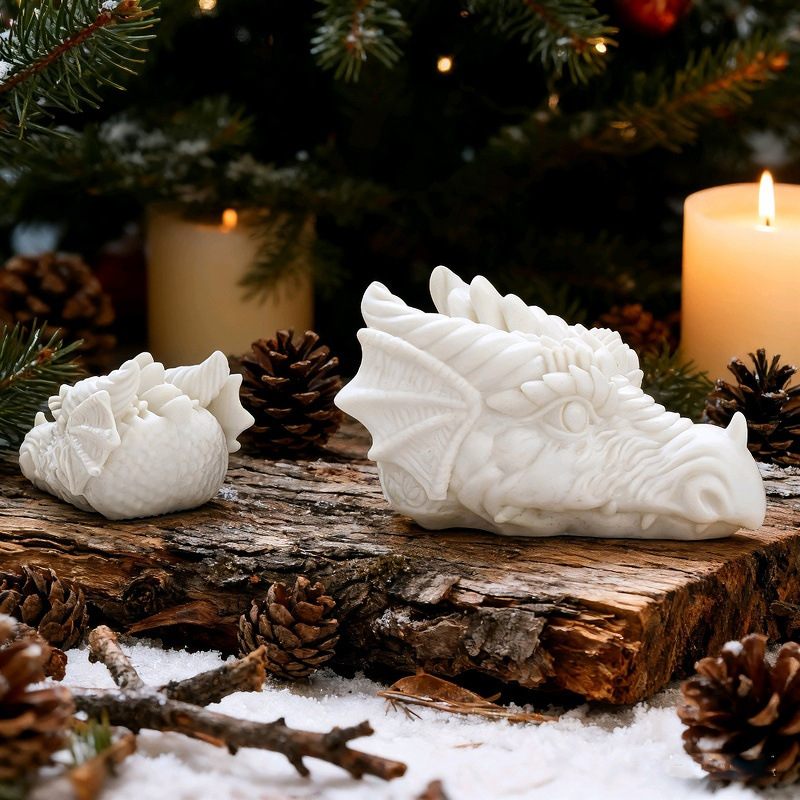 Dragon Head-shaped Silicone Mold Aromatherapy Candle