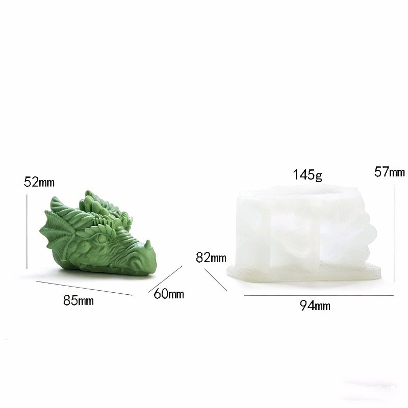 Dragon Head-shaped Silicone Mold Aromatherapy Candle