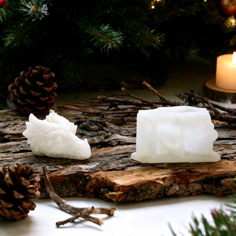 Dragon Head-shaped Silicone Mold Aromatherapy Candle