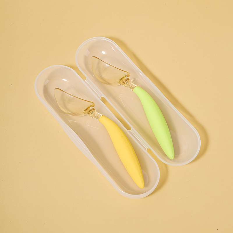 PPSU Spoon Silicone Handle Baby Training Tableware