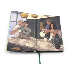 Custom Hardcover Book Printing Full Color Hardback Novel Sprayed Edge Books