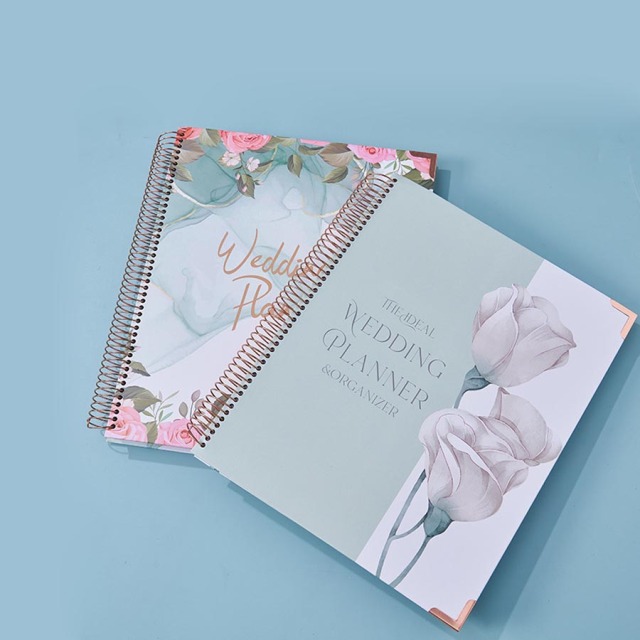 Custom Notebook Printing Agenda Spiral A5 Journal Planner New Design Wedding Planner