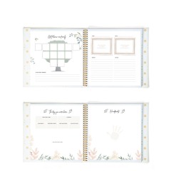 Carnet de notes personnalisé avec impression, reliure spirale et dorure à chaud, nouveau design pour bébé