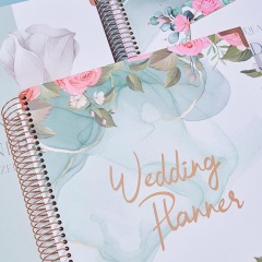 Custom Notebook Printing Agenda Spiral A5 Journal Planner New Design Wedding Planner