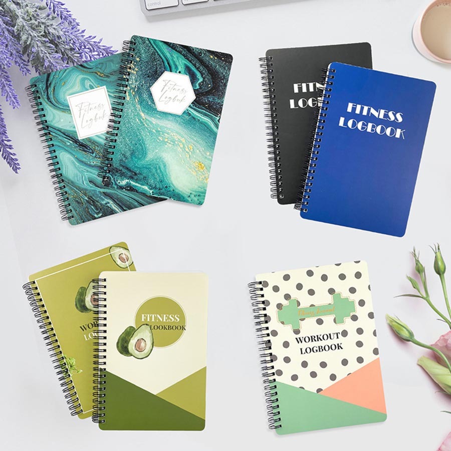 Custom Notebook Printing Diary Softcover A5 Notebooks Printed Agenda Fitness Journal Workout Logbook