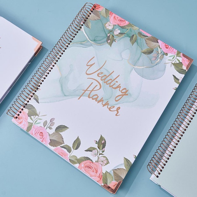 Custom Notebook Printing Agenda Spiral A5 Journal Planner New Design Wedding Planner