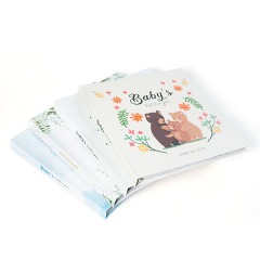 Carnet de notes personnalisé avec impression, reliure spirale et dorure à chaud, nouveau design pour bébé