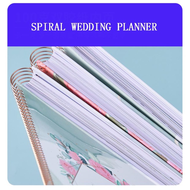 Custom Notebook Printing Agenda Spiral A5 Journal Planner New Design Wedding Planner
