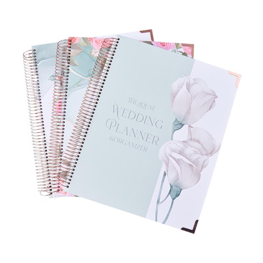 Custom Notebook Printing Agenda Spiral A5 Journal Planner New Design Wedding Planner