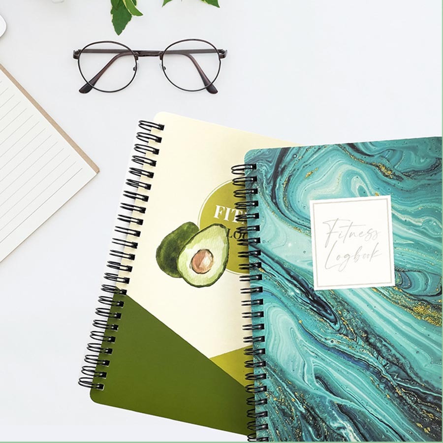Custom Notebook Printing Diary Softcover A5 Notebooks Printed Agenda Fitness Journal Workout Logbook