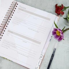 Custom Printing Spiral Notebooks New Design Spiral Binding Journal Wedding Planner