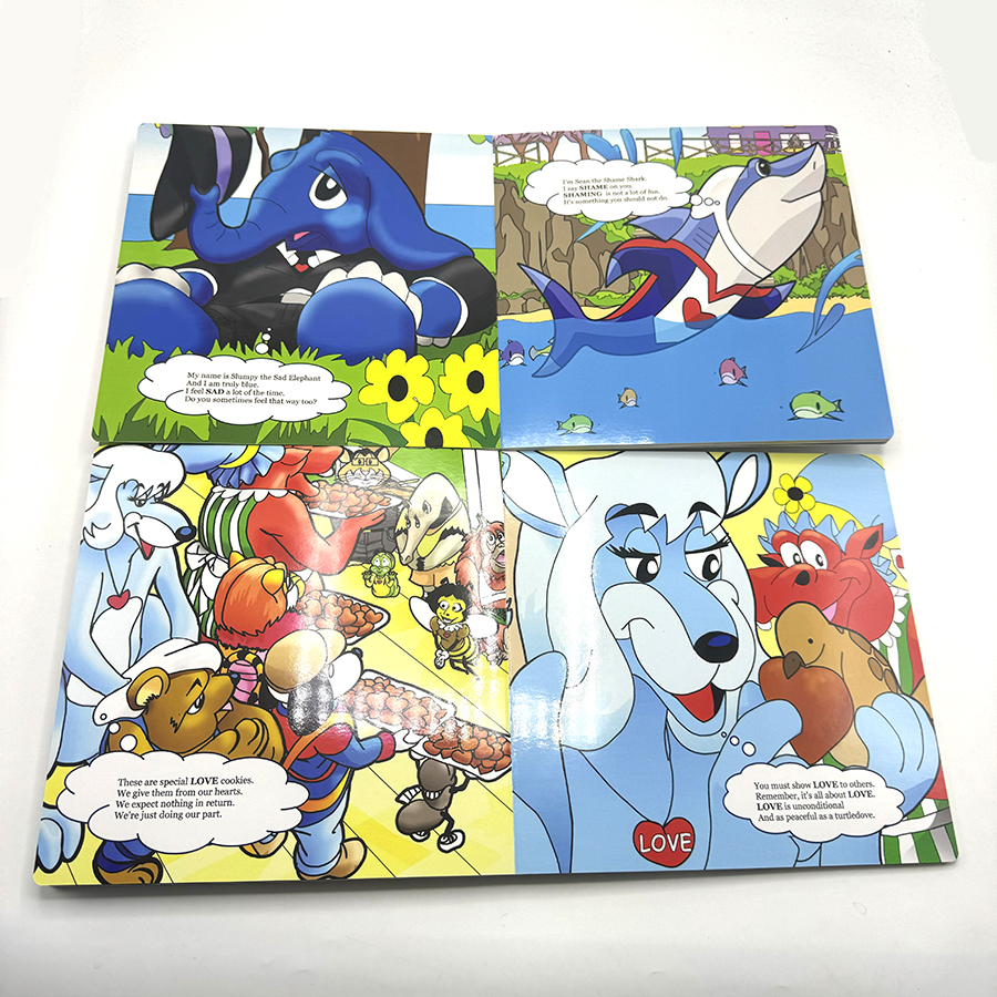 Cheap Kid Learning Books Printing Custom Coloring Story Books Printed Children Board Book