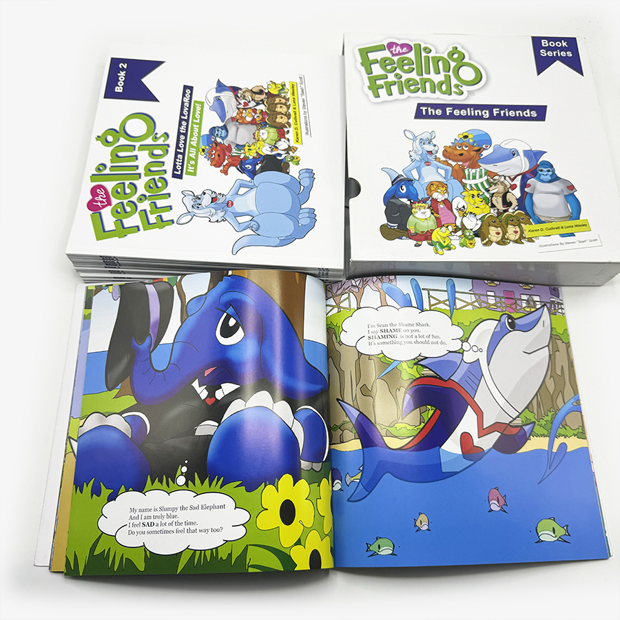 Book Printing Services Cheap Custom Kid Story Books Printed Coloring Softcover Children Book with Case