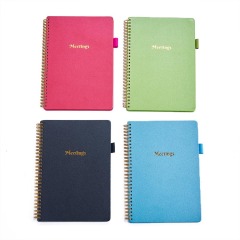 Carnet de notes personnalisable, impression de carnets à spirale, couverture souple, agenda imprimé, journal de réunion