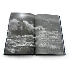 Book Printing Manufacturer Custom Full Color Novel Books Printed Hardcover Sprayed Edge Book Printing