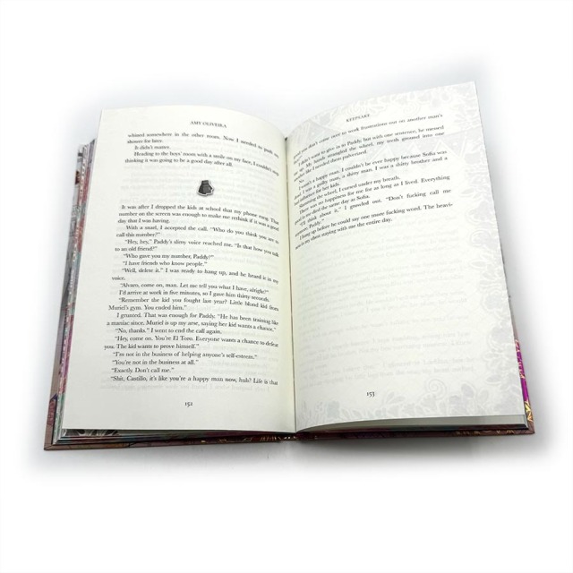 Full Color Printing Hardcover Novel Books Custom Printed Business Sprayed Edge Book