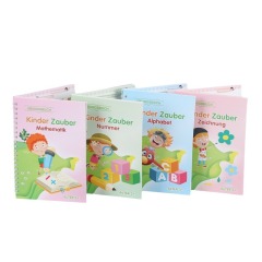 Livres éducatifs personnalisés, reliure spirale, cahiers d'exercices magiques pour enfants, livres en allemand